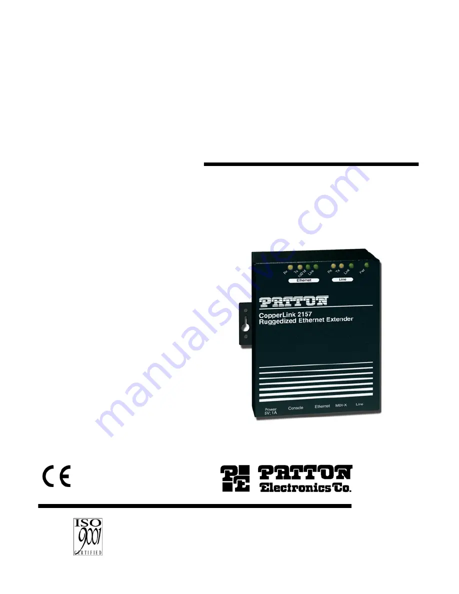 Patton 2157R User Manual Download Page 1