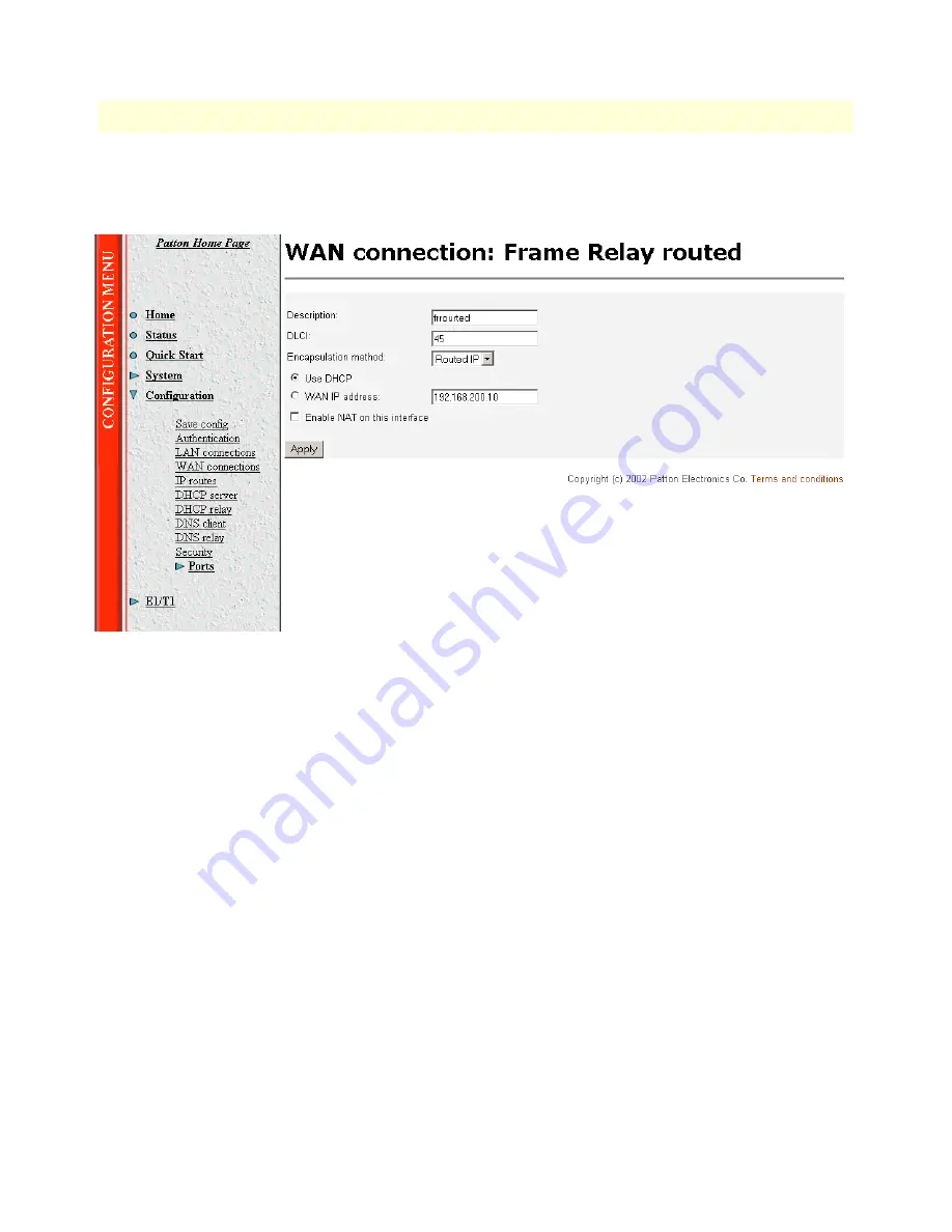 Patton IPLink 2603 Series User Manual Download Page 60