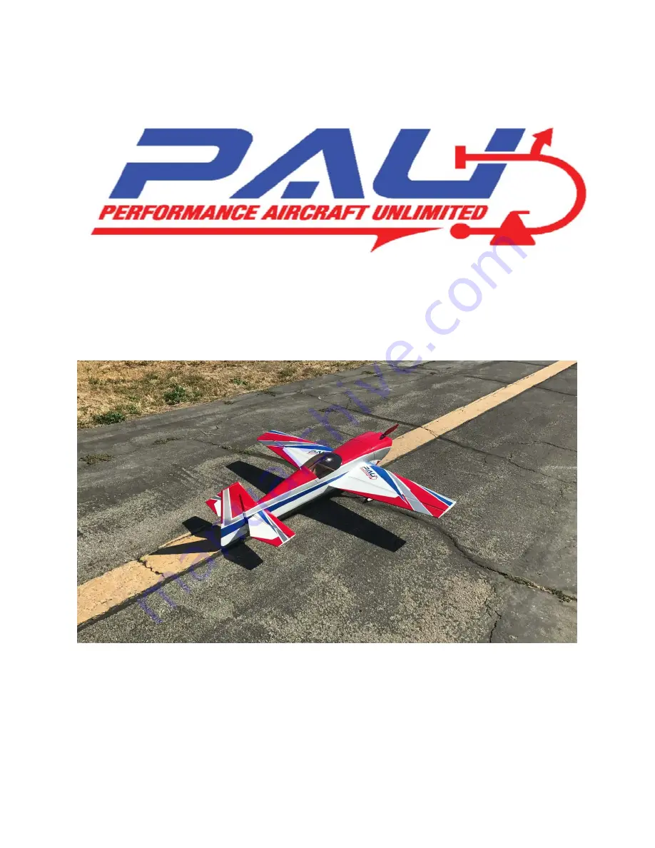 PAU Extra 300SP Instruction Manual Download Page 1