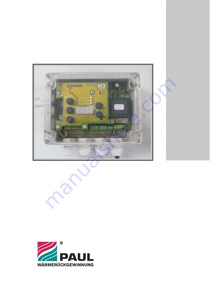 Paul Universal Thermostat Operating Instructions Manual Download Page 1