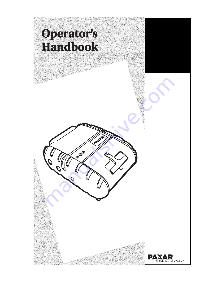 Paxar 9430R Operator'S Handbook Manual Download Page 1