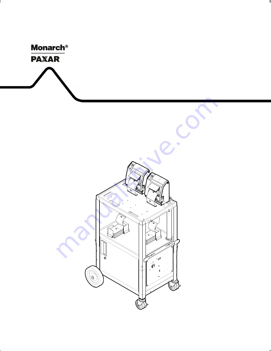 Paxar Mobile Printing Station Monarch 9476 Assembly And Setup Instructions Download Page 1