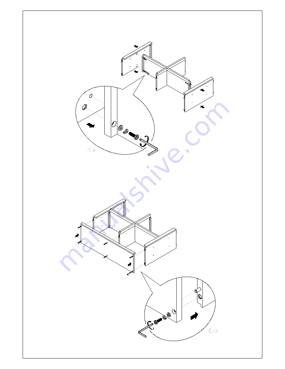 PB TEEN COSTA HUTCH TWIN Assembly Instructions Manual Download Page 4