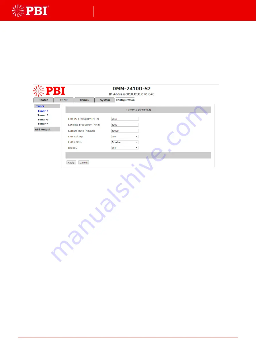 PBI DMN-2410D User Manual Download Page 16