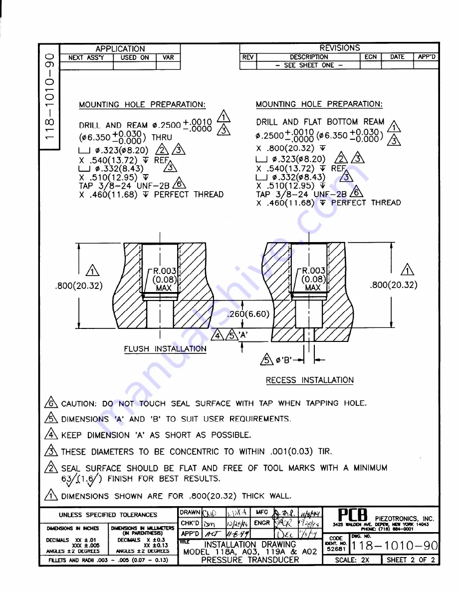 PCB Piezotronics 066A02 Скачать руководство пользователя страница 7