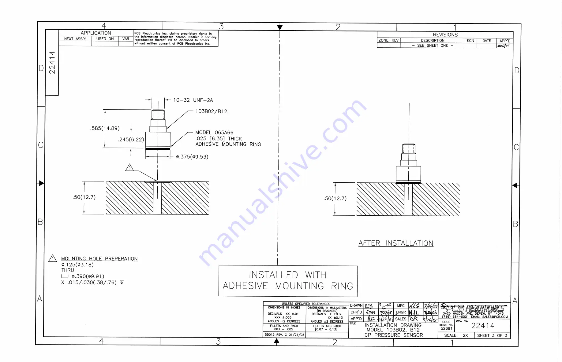 PCB Piezotronics 103B02 Скачать руководство пользователя страница 10