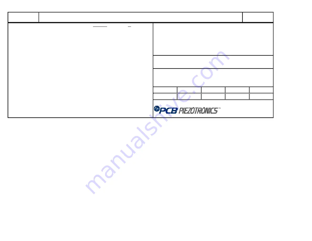 PCB Piezotronics 132A35 Installation And Operating Manual Download Page 7