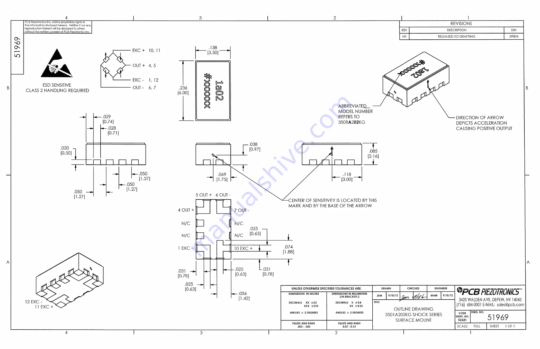 PCB Piezotronics 3501A202KG Installation And Operating Manual Download Page 10