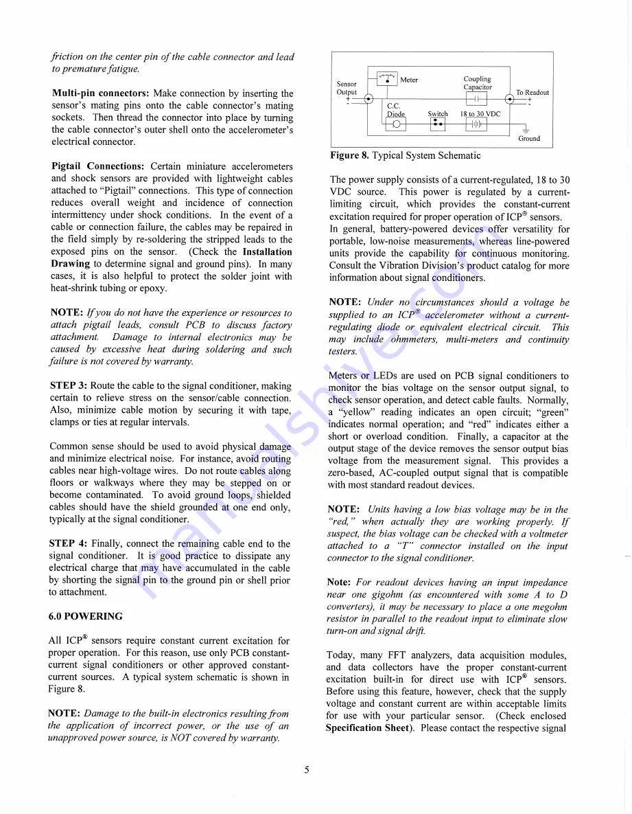 PCB Piezotronics 350B01 Installation And Operating Manual Download Page 10