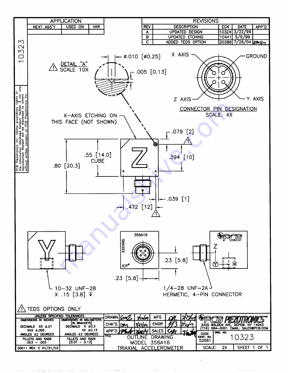 PCB Piezotronics 356A16 Скачать руководство пользователя страница 14