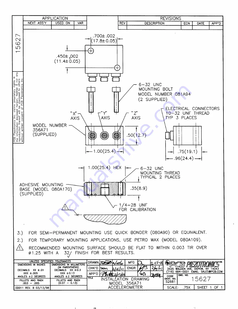 PCB Piezotronics 356A71 Скачать руководство пользователя страница 14