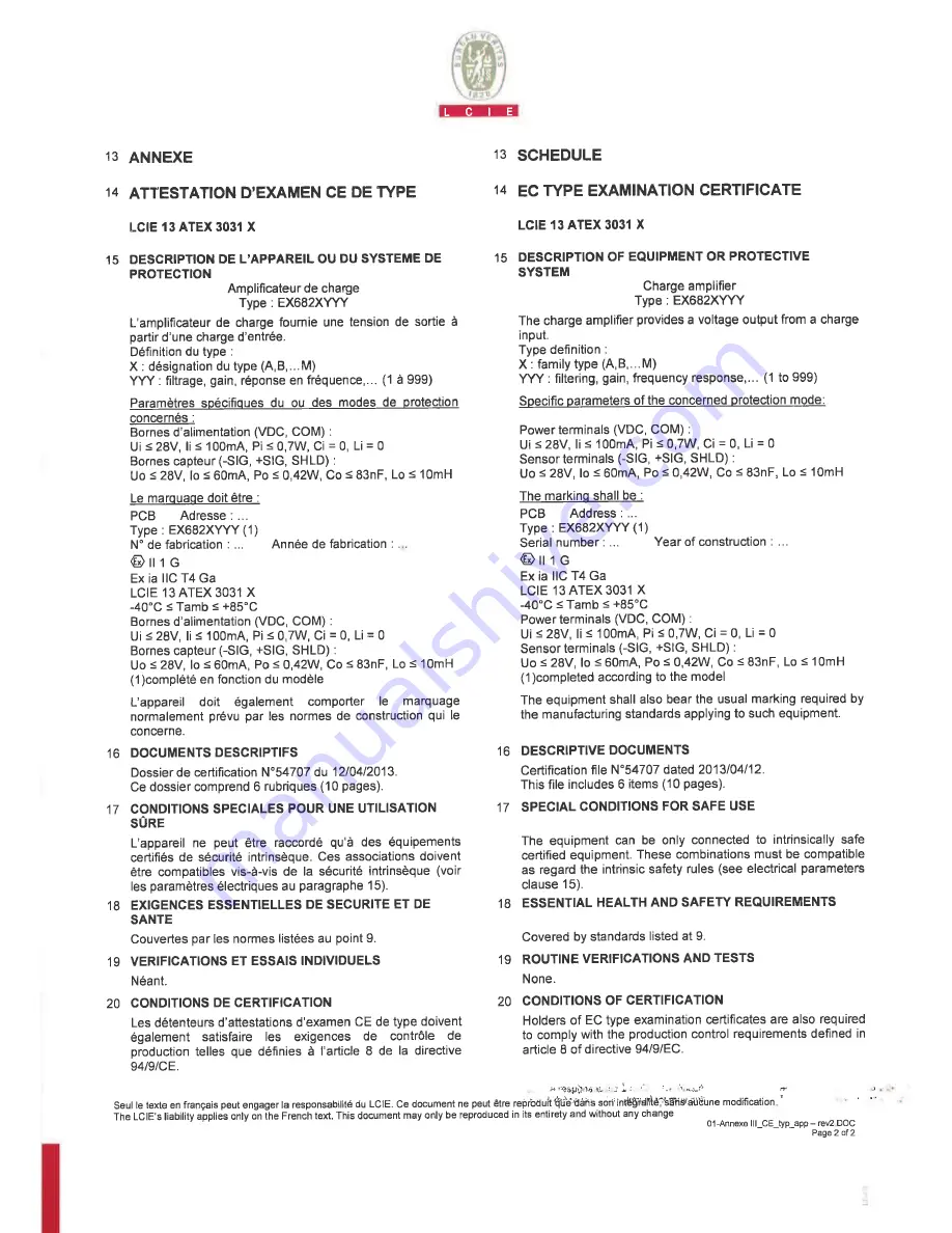 PCB Piezotronics EX682A40 Installation And Operating Manual Download Page 27