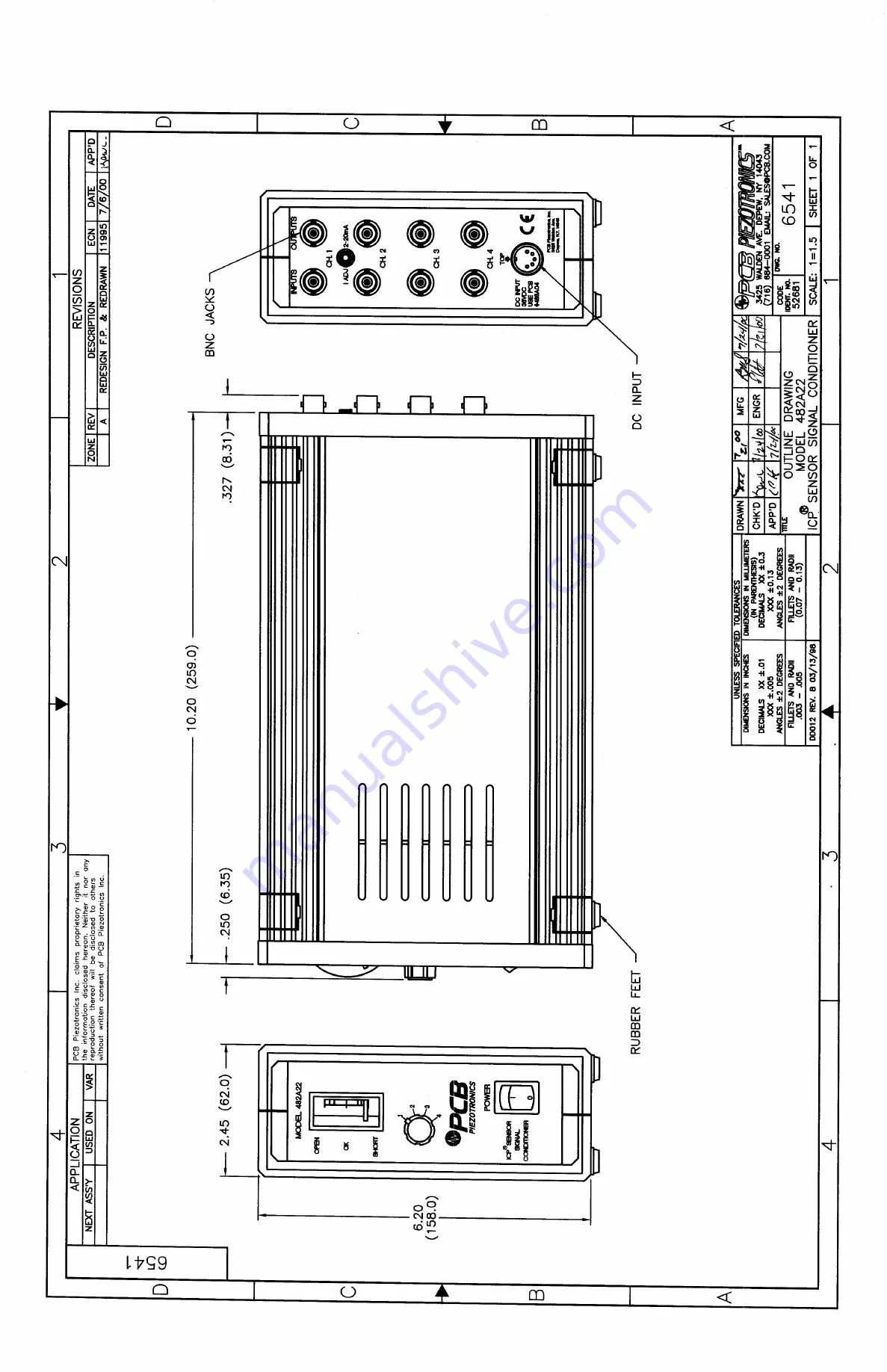 PCB Piezotronics F482A22 Скачать руководство пользователя страница 13