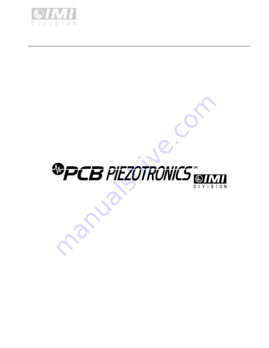 PCB Piezotronics IMI Sensors 080A131 Скачать руководство пользователя страница 43