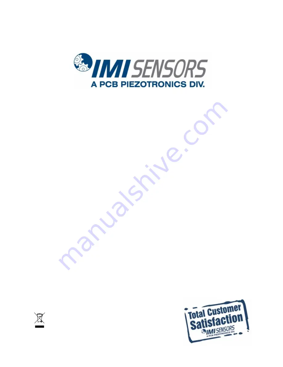 PCB Piezotronics IMI SENSORS 641B71 Installation And Operating Manual Download Page 1