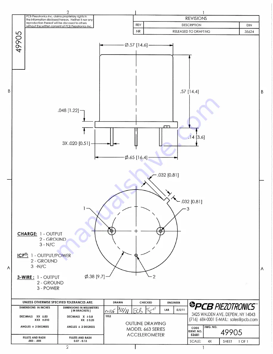 PCB Piezotronics IMI Sensors 66333PPZ2 Installation And Operating Manual Download Page 7