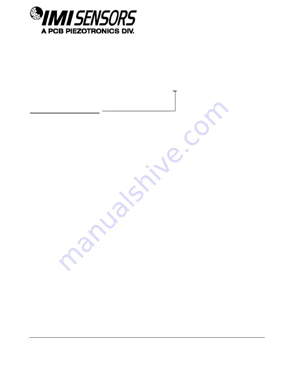 PCB Piezotronics IMI SENSORS 682 Series Operating Manual Download Page 17