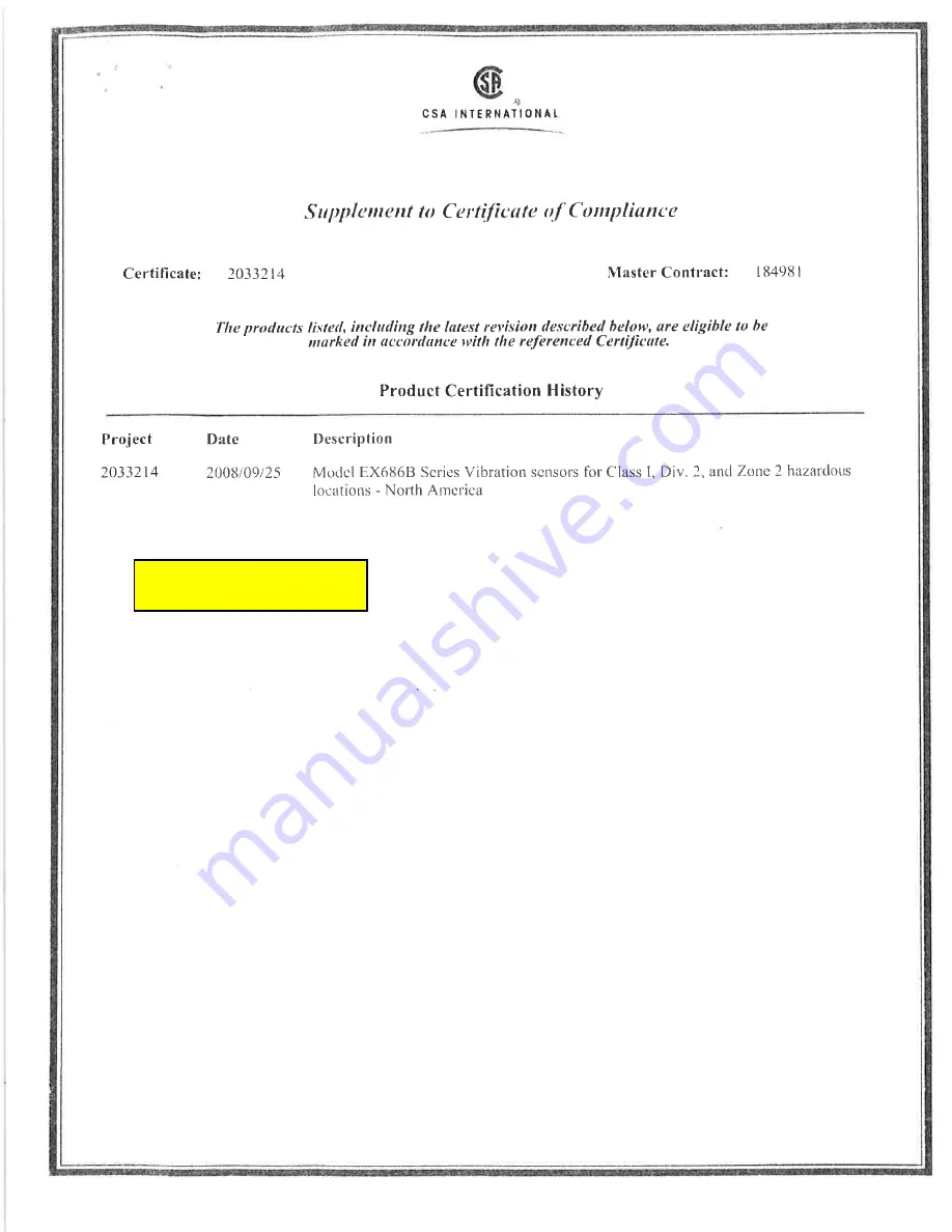 PCB Piezotronics IMI SENSORS EX686B71 Installation And Operating Manual Download Page 52