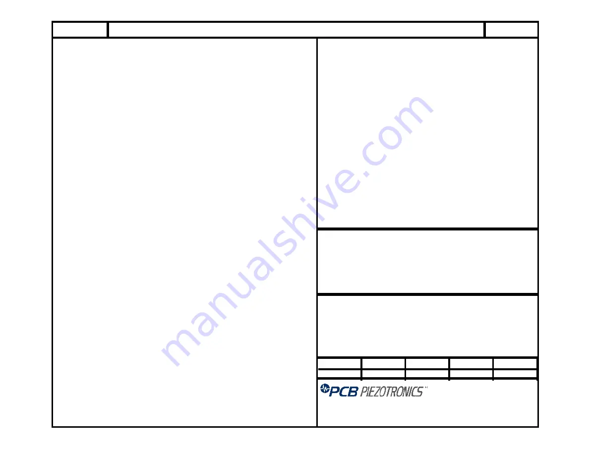 PCB Piezotronics M216B Installation And Operating Manual Download Page 13