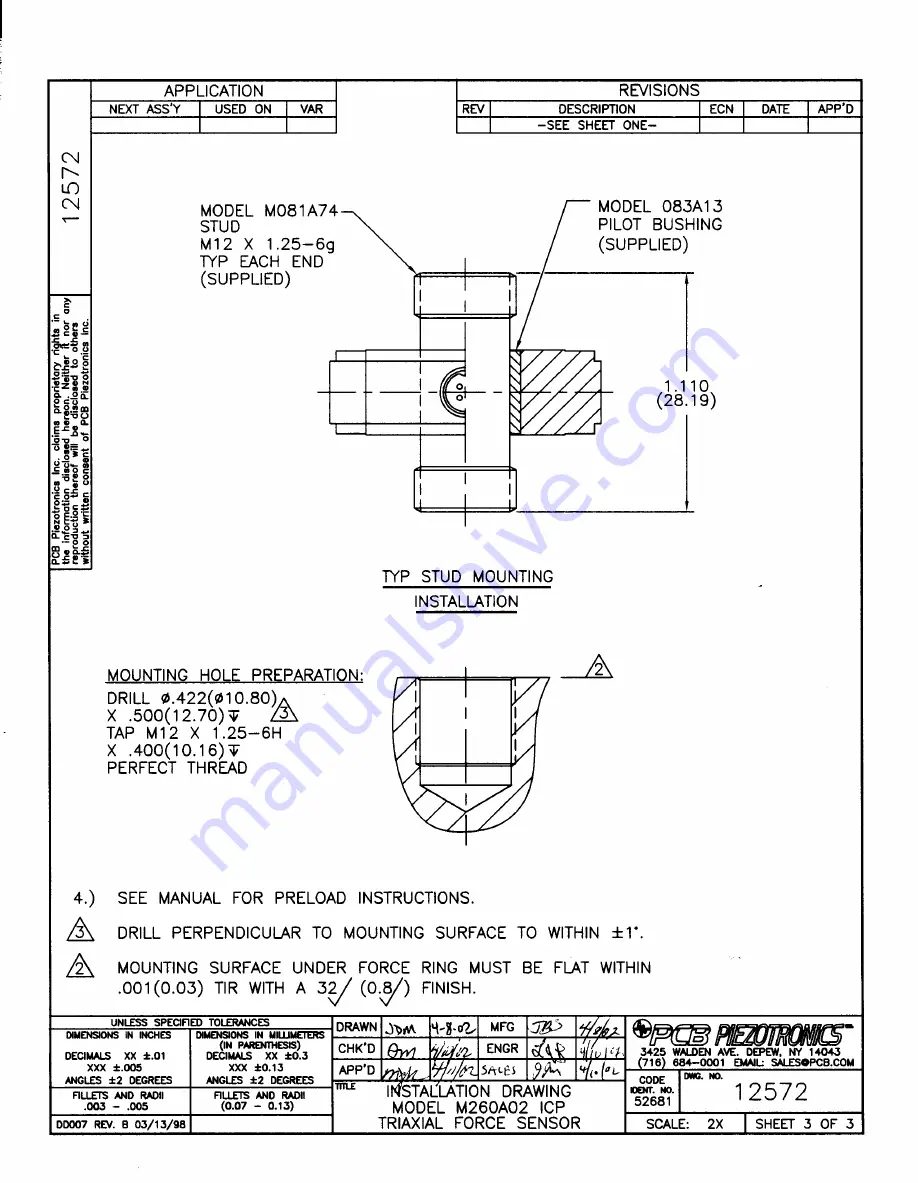 PCB Piezotronics M260A02 Скачать руководство пользователя страница 19