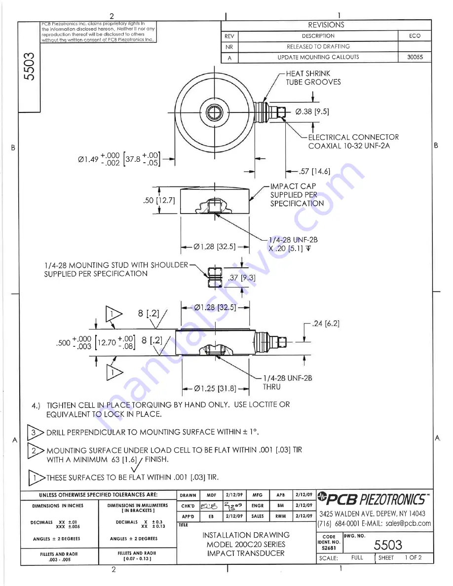 PCB Piezotronics N200C20 Скачать руководство пользователя страница 17