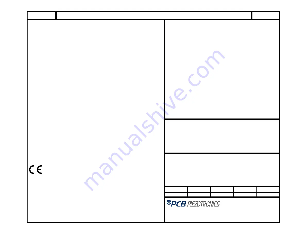 PCB Piezotronics W138A25 Скачать руководство пользователя страница 10