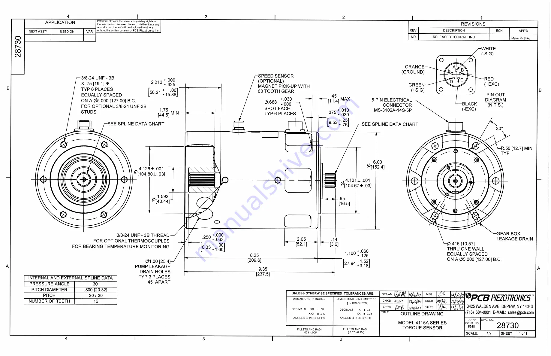 PCB Piezotronics 4115A-05A Скачать руководство пользователя страница 15