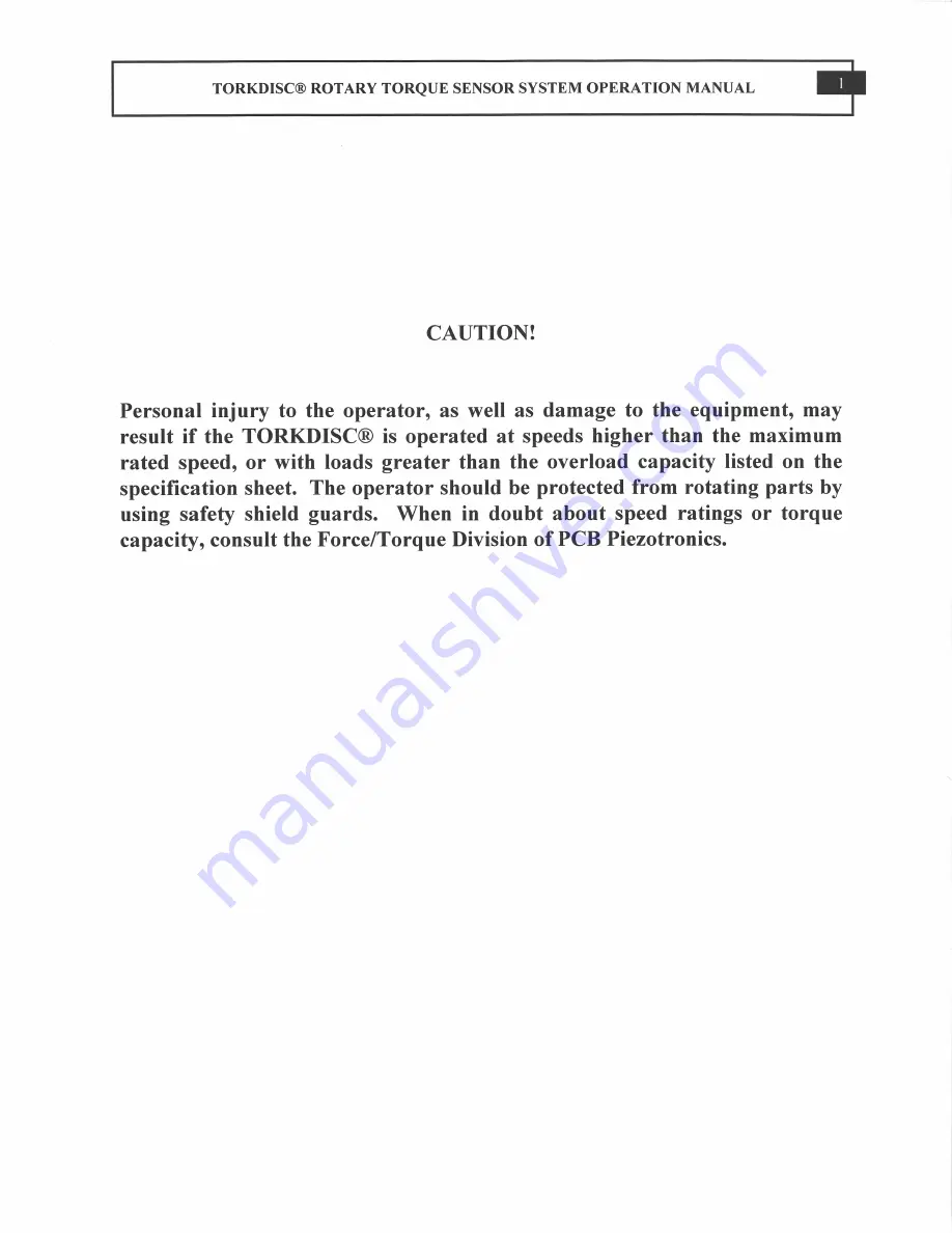 PCB TORKDISC 5302D-01A Installation And Operating Manual Download Page 4