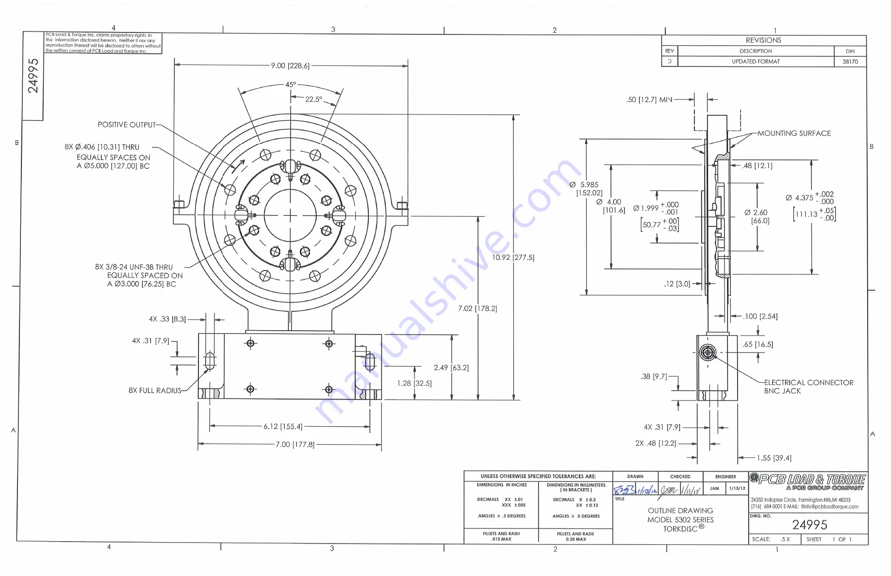 PCB TORKDISC 5302D-01A Installation And Operating Manual Download Page 19