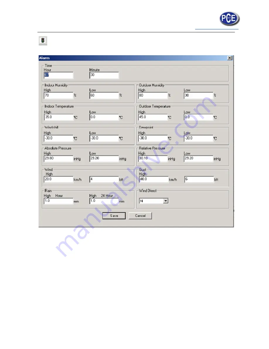 PCE Health and Fitness PCE-FWS 20 Manual Download Page 23