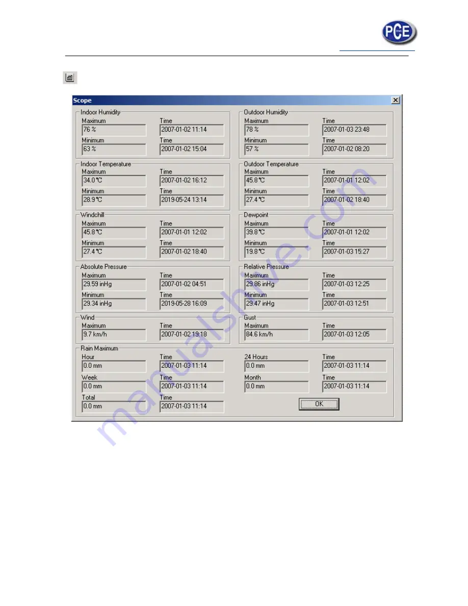 PCE Health and Fitness PCE-FWS 20 Manual Download Page 24