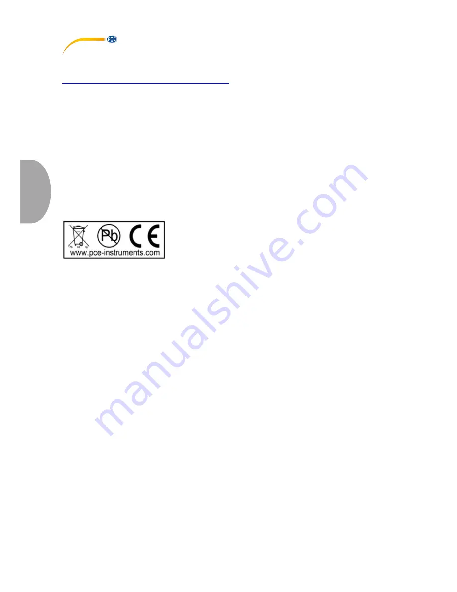 PCE Instruments BSH series User Manual Download Page 12