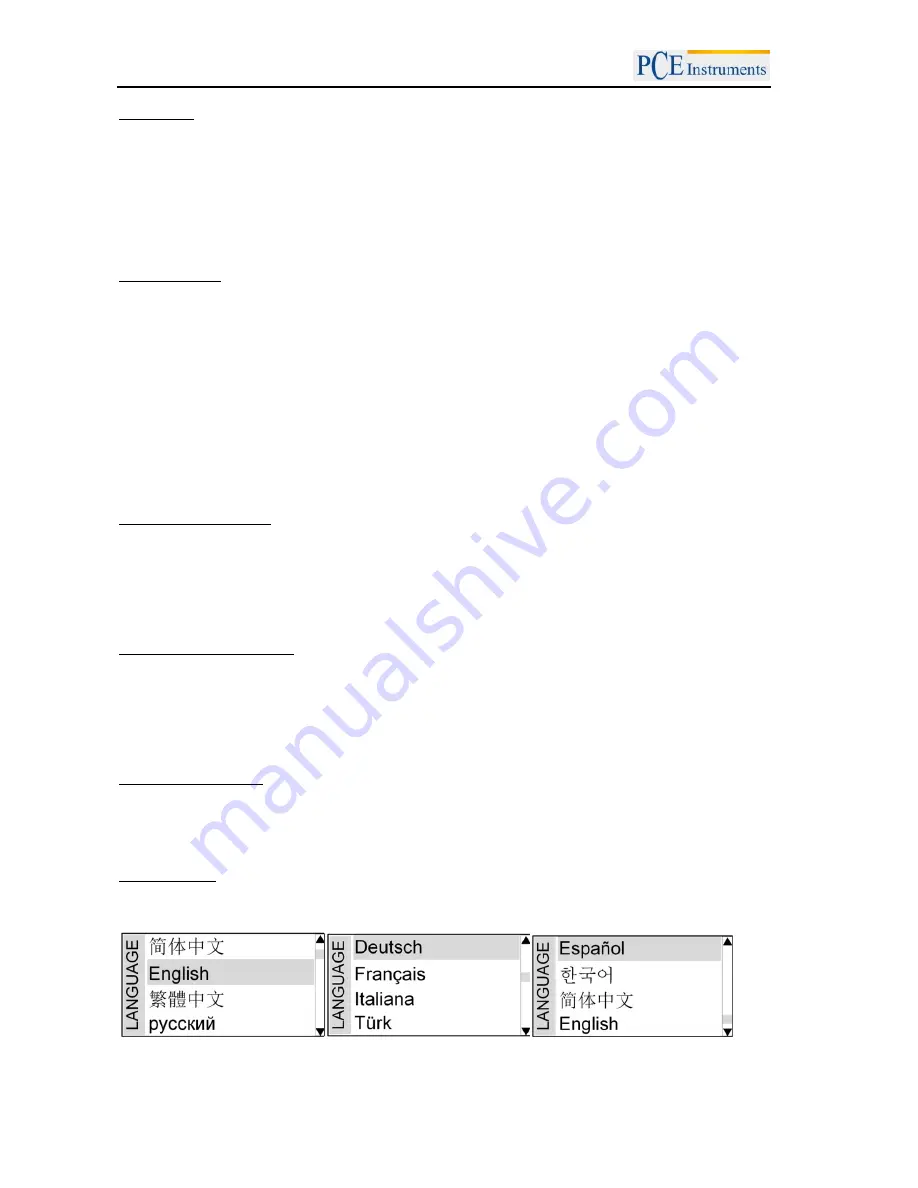 PCE Instruments PCE-2500 Manual Download Page 32