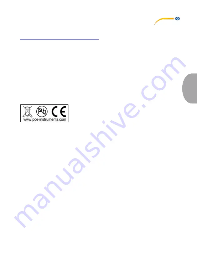 PCE Instruments PCE-DFG FD 300 Installation Manual Download Page 31