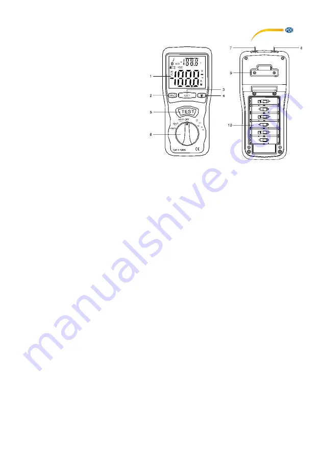 PCE Instruments PCE-IT100 Скачать руководство пользователя страница 9