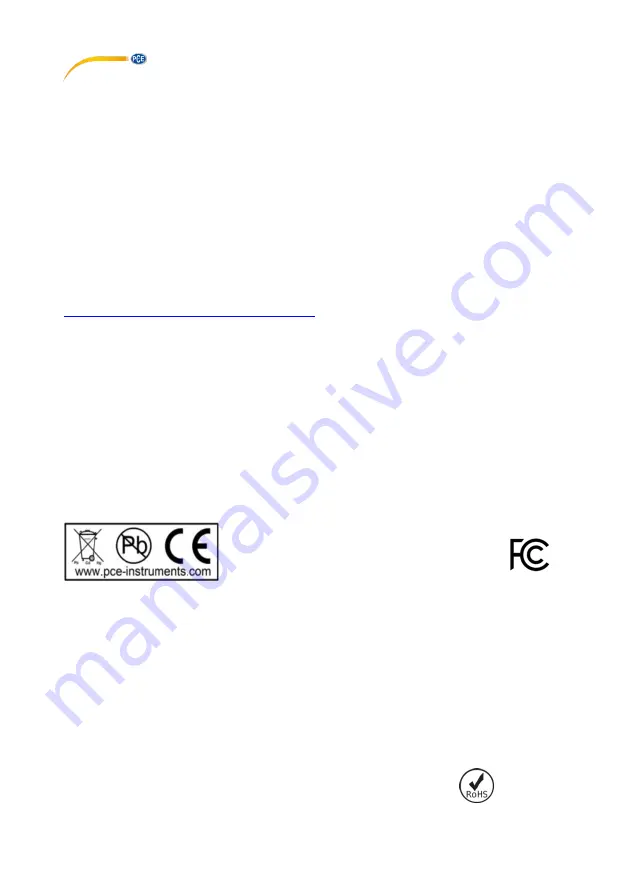 PCE Instruments PCE-PWT 10 User Manual Download Page 16