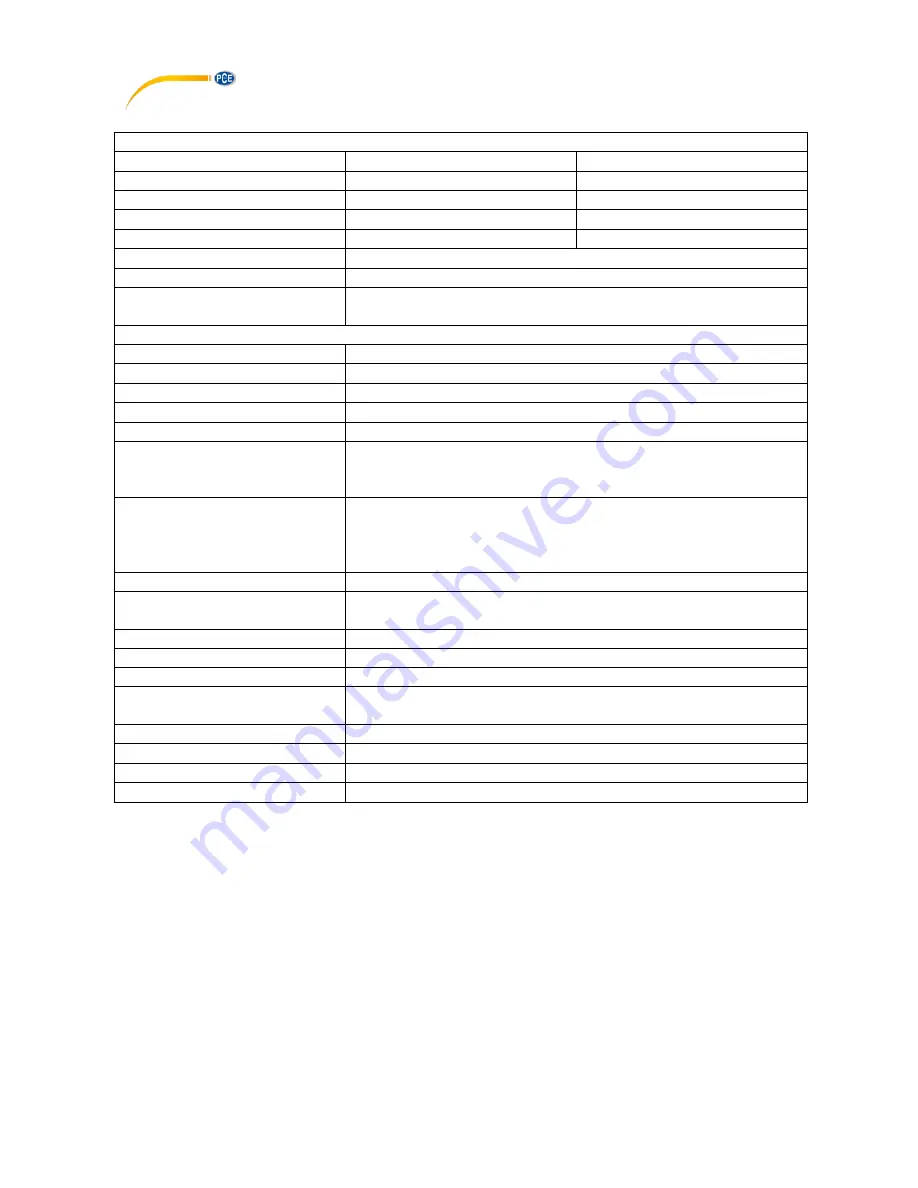 PCE Instruments PCE-VC20 User Manual Download Page 4