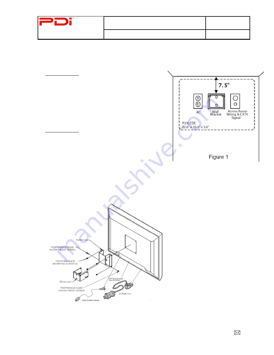 PDi PDI-P23LCDE Quick Start Manual Download Page 4