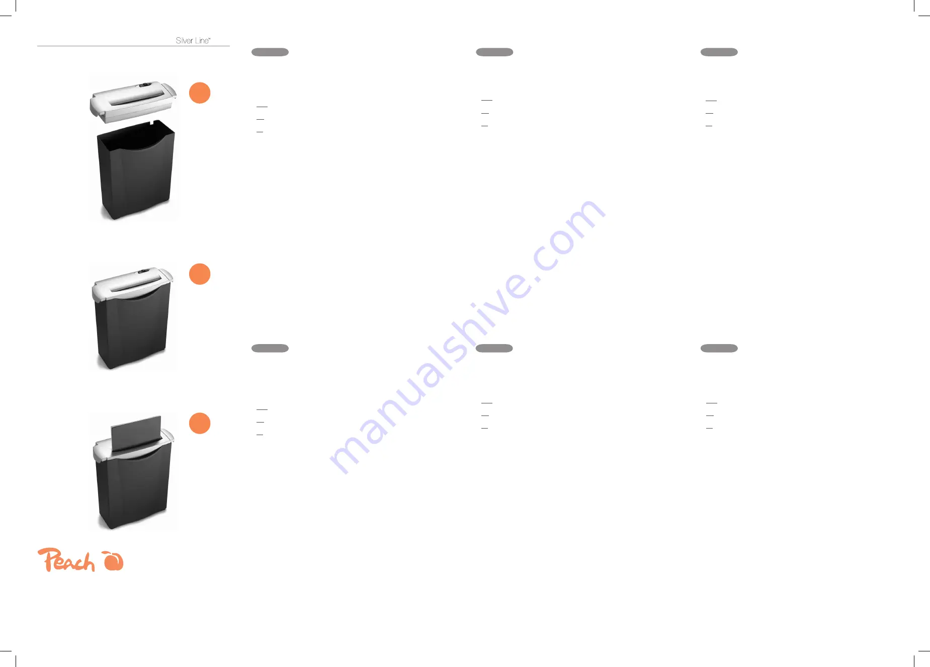 Peach Silver Line SC50 Quick Start Manual Download Page 2