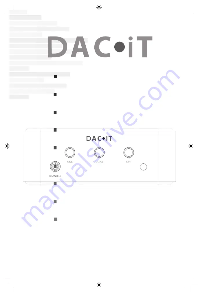 Peachtree Audio DAC iT Manual Download Page 16