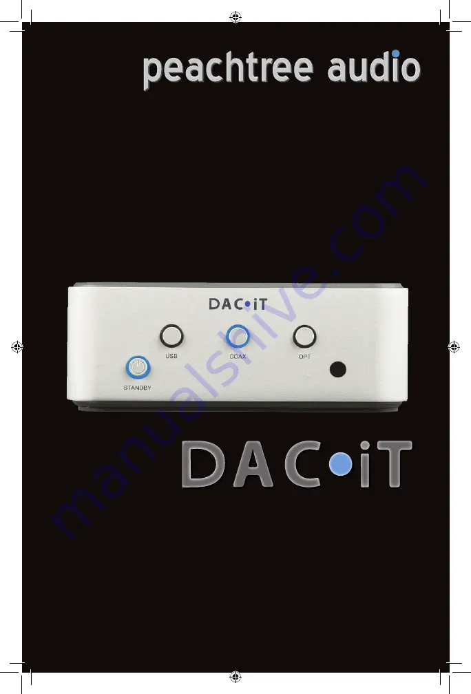 Peachtree Audio DAC iT Скачать руководство пользователя страница 40