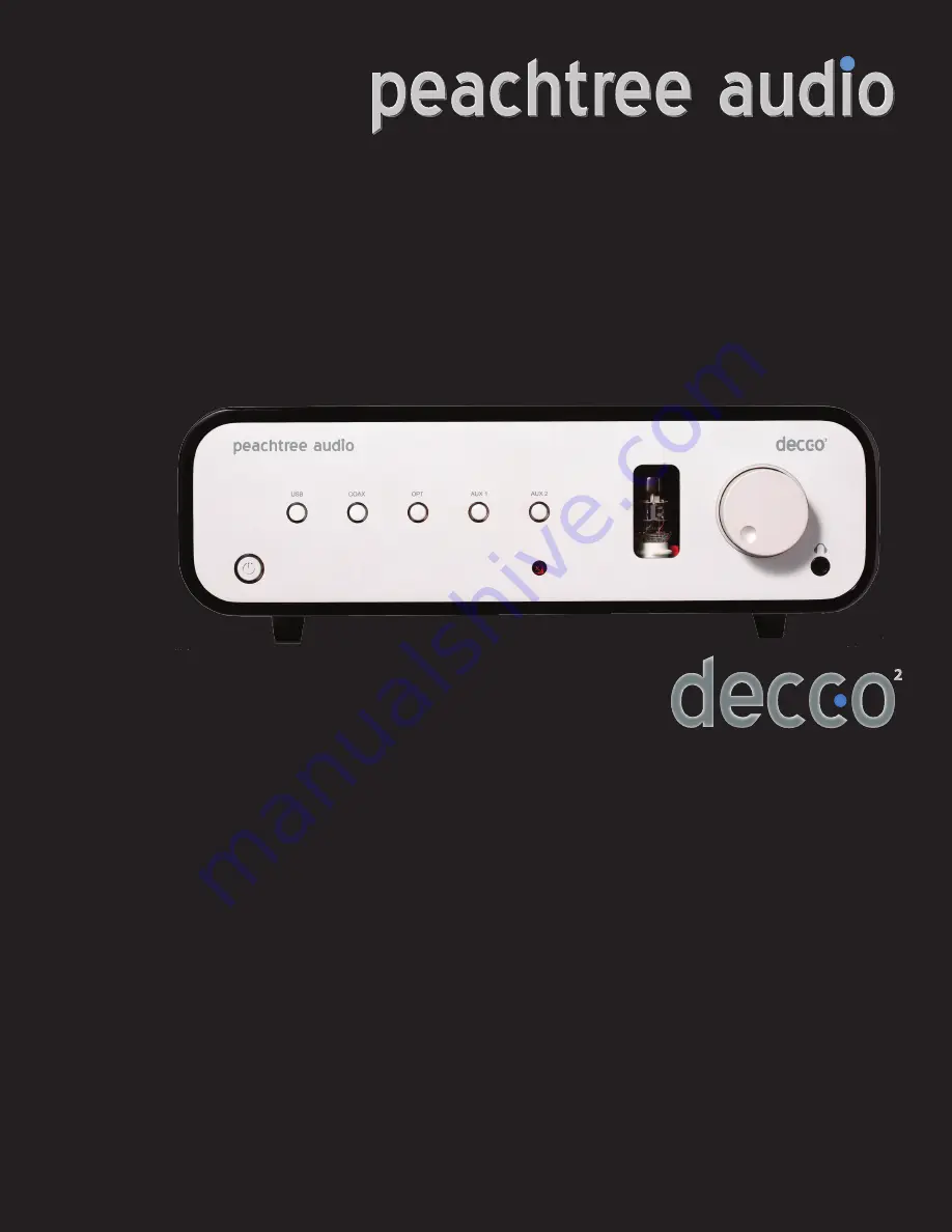 Peachtree Audio Decco2 Owner'S Manual Download Page 1