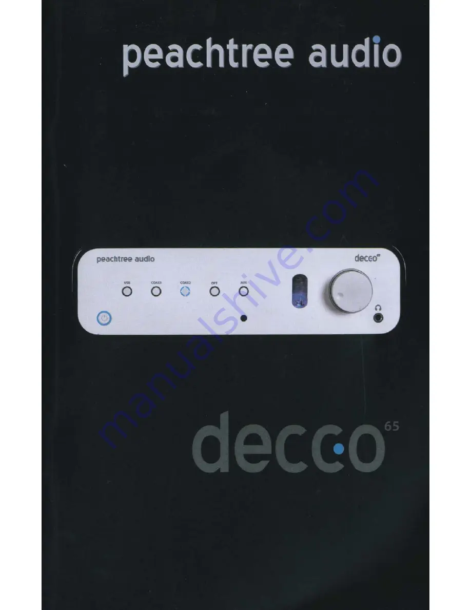 Peachtree Audio decco65 User Manual Download Page 1