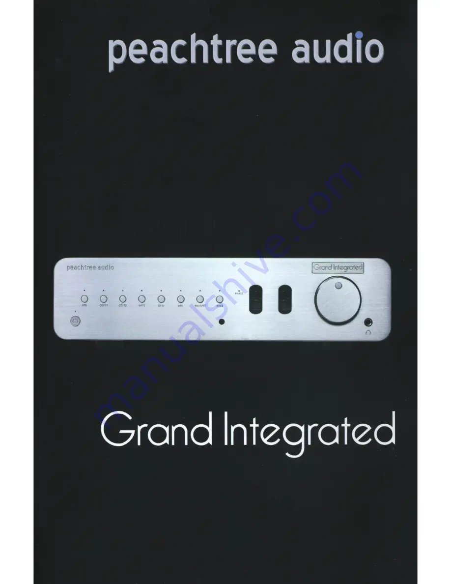 Peachtree Audio Grand Integrated Manual Download Page 1