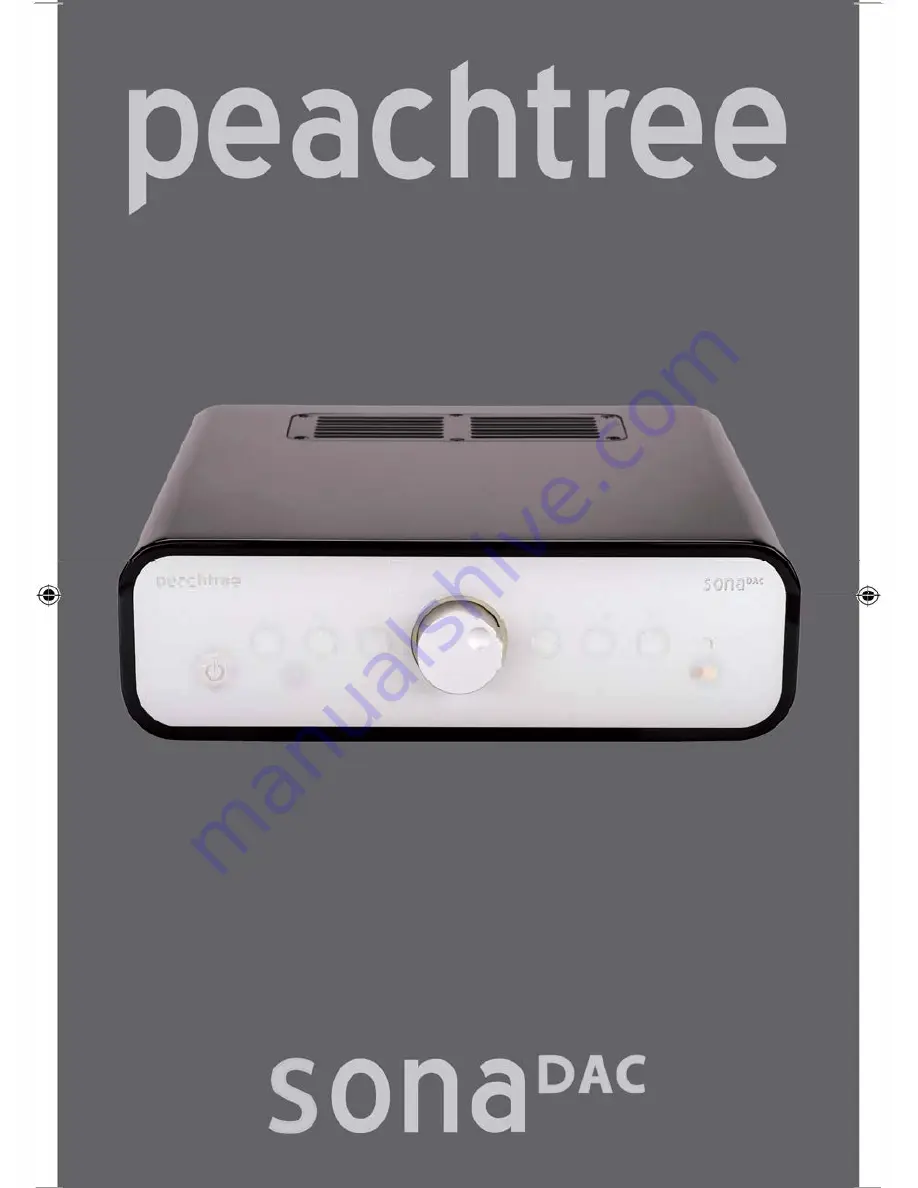 Peachtree sona DAC Instruction Manual Download Page 1