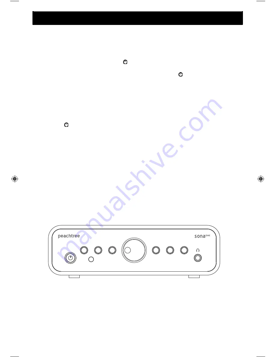 Peachtree sona DAC Instruction Manual Download Page 9