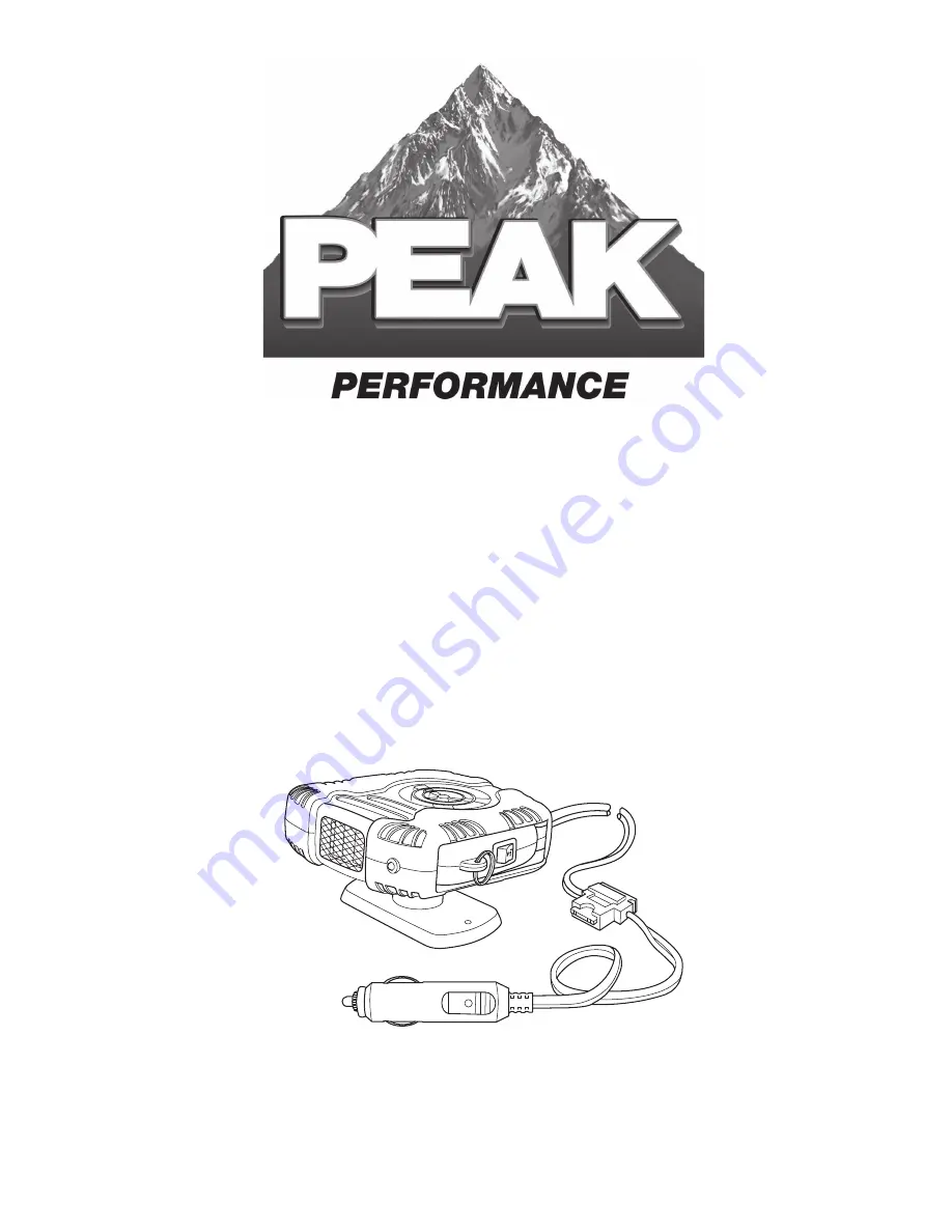 Peak Performance PKC0J5 Owner'S Manual Download Page 1