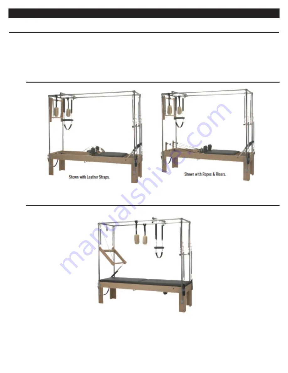 Peak Pilates Cadillac Assembly & User'S Manual Download Page 3