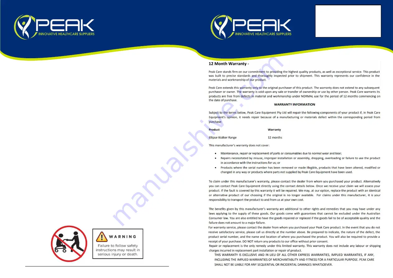 Peak 8200-FX User Manual Download Page 2