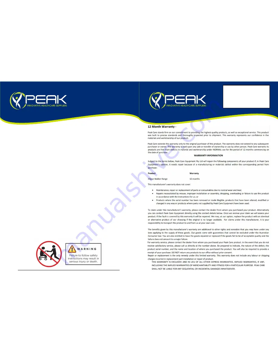 Peak Ellipse 8149-FX User Manual Download Page 2